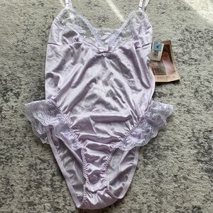 VTG 80s Ashley Taylor Women's Lingerie Teddy One Piece Cami-Knicker size M NWT